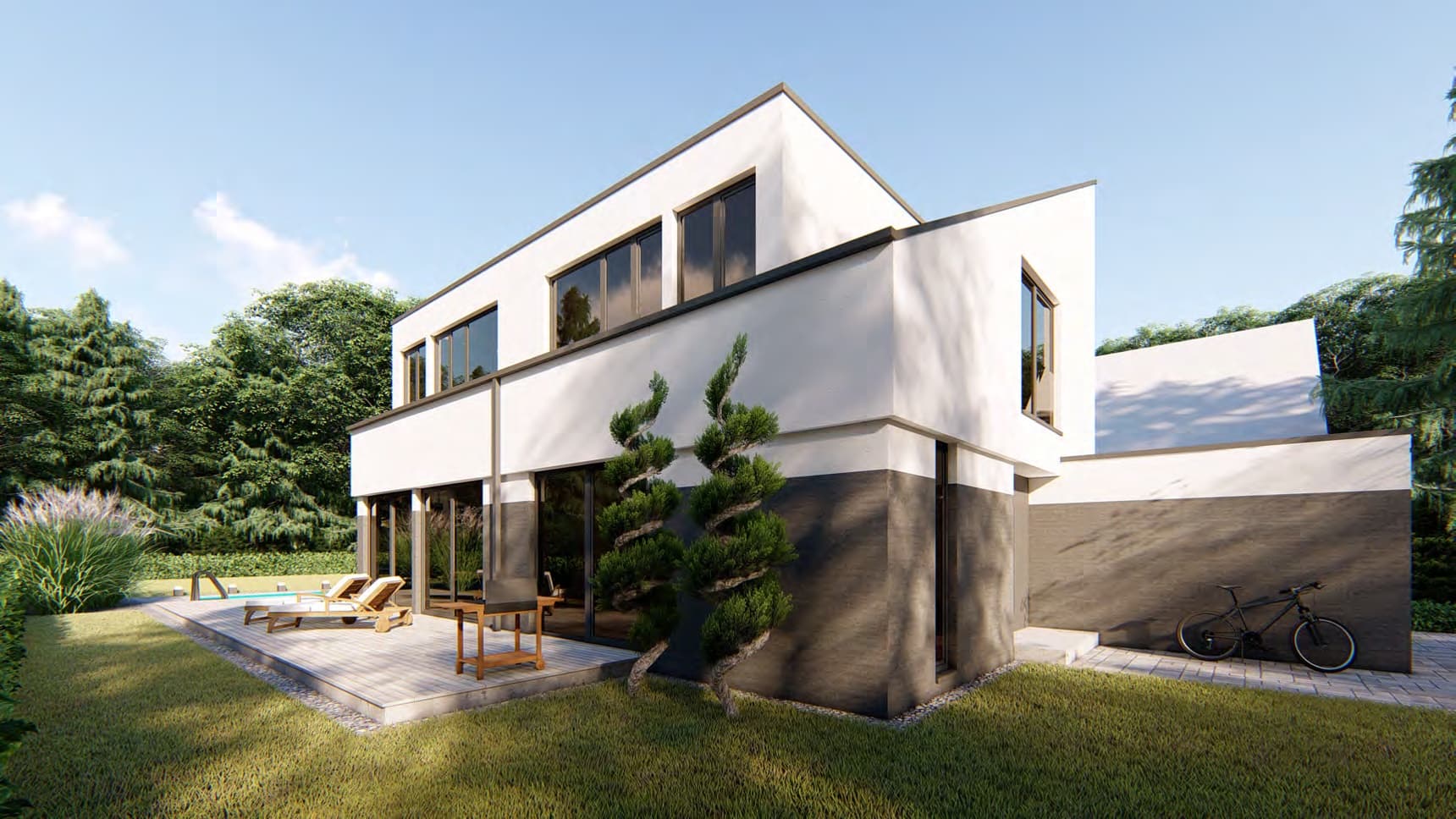 Modernes Einfamilienhaus in Teltow – HBG Hochbau Berlin (Ansicht 2)